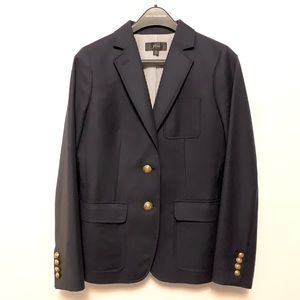 J. Crew Nautical Navy Blue Wool Blazer Size 6 (Like New)